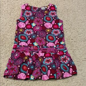 Vintage Girls Patterned Dress 3-4